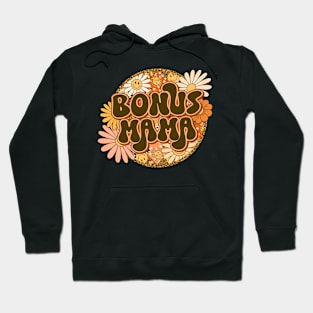 Bonus Mama Retro Groovy Floral Leopard Hoodie